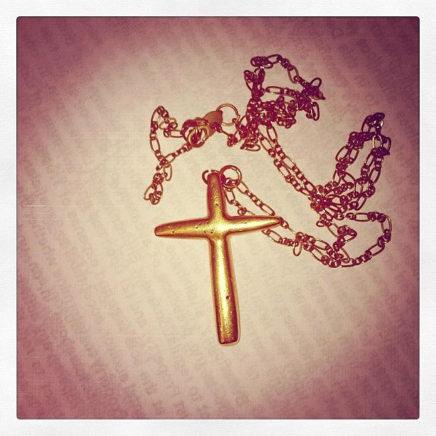 Cross Photograph - My Fave Necklace ❤pops Made It For Me by Jessica Leo