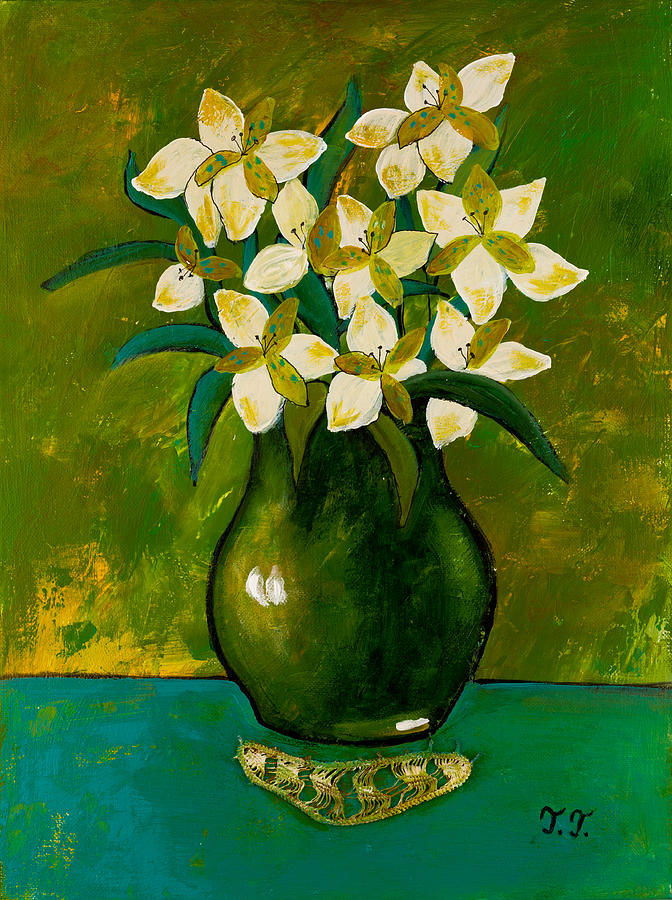 My Favourite Flowers Painting by Teodora Totorean
