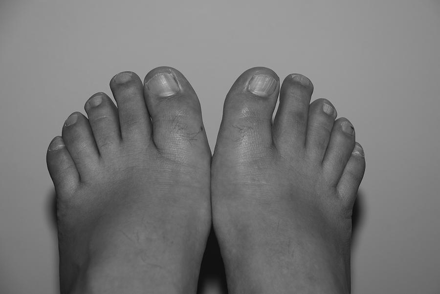 Black And White Photograph - My Feet By Hans by Rob Hans