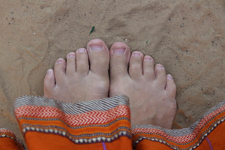 My Feet, Govardhan Hill Photograph by Jennifer Mazzucco
