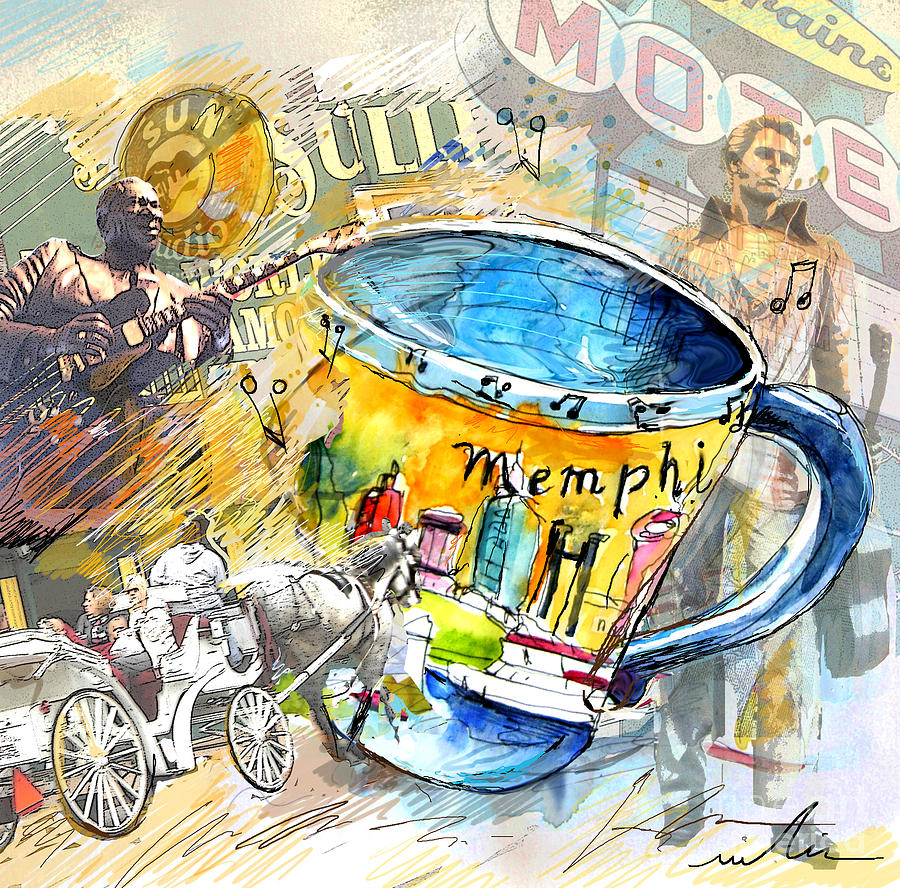 My First Memphis Mug Painting by Miki De Goodaboom