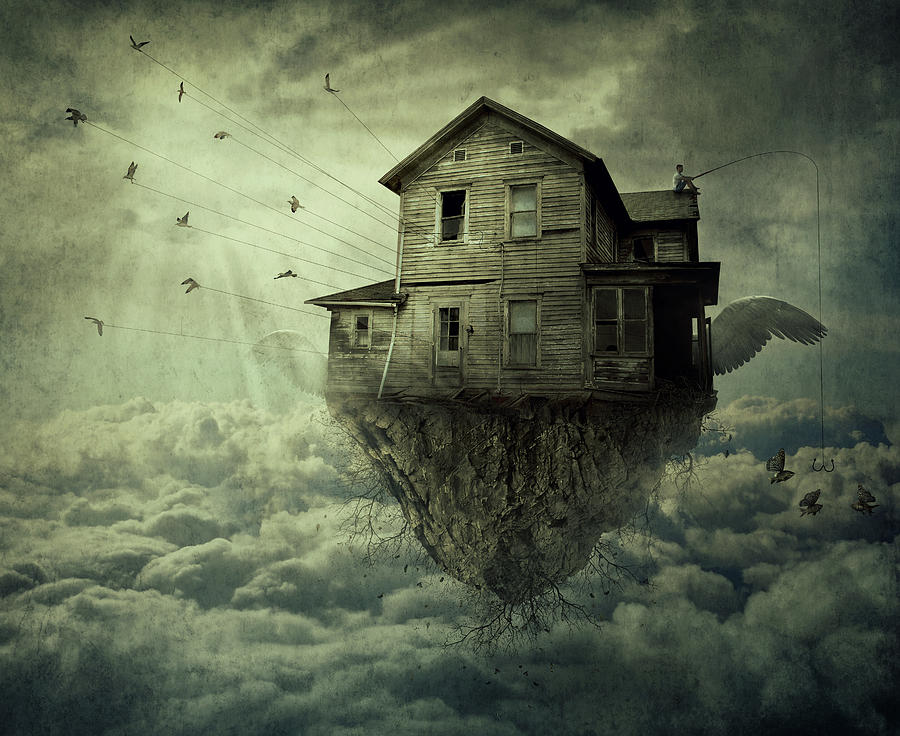 My Flying House Digital Art by PsychoShadow ART