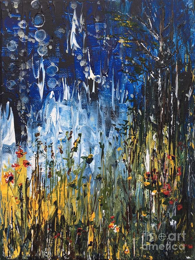 Flower Painting - My Forest by Jenny Blandford