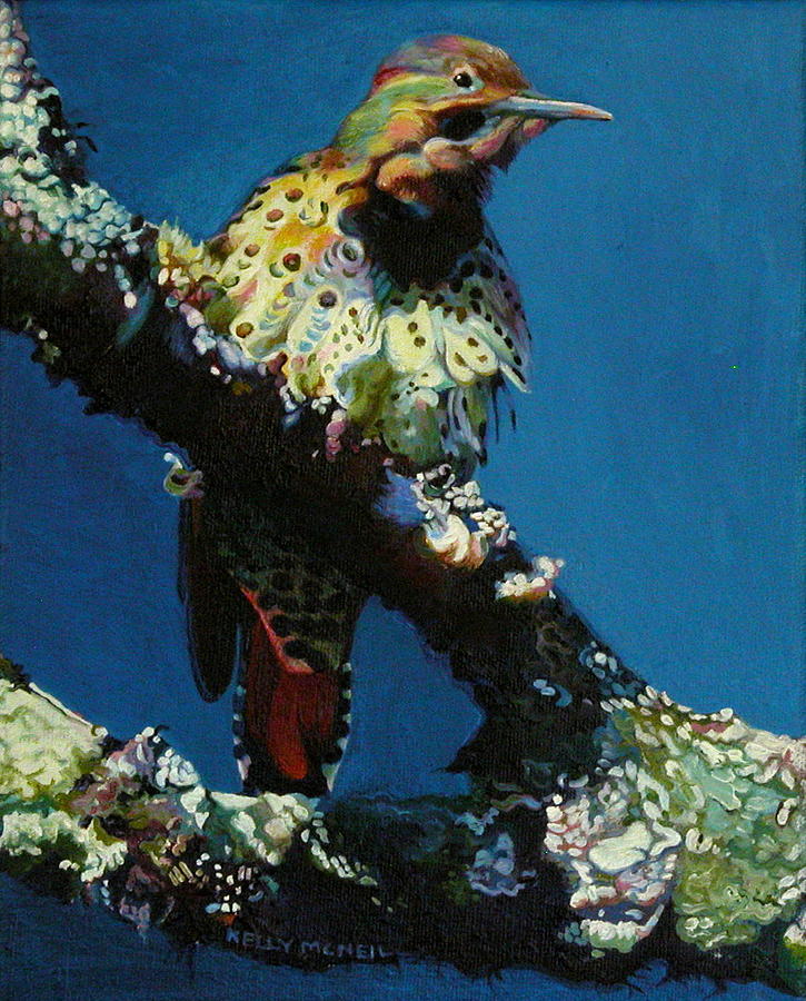 Animal Painting - My Friend Flicker by Kelly McNeil