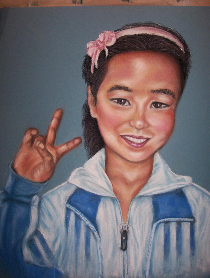 My friend in Bejing Painting by Deborah Steinmetz