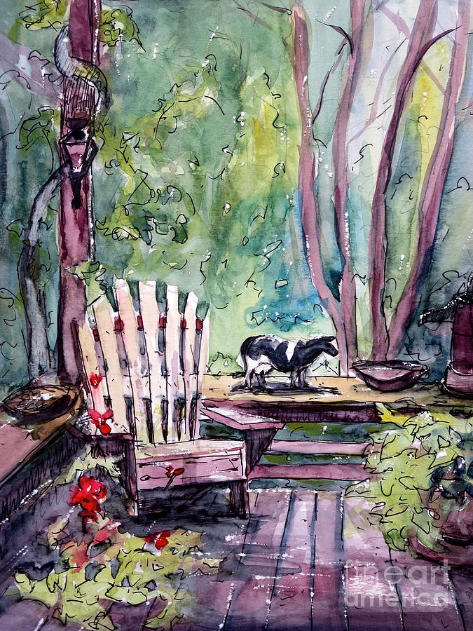 My Front Porch Painting by Gretchen Allen