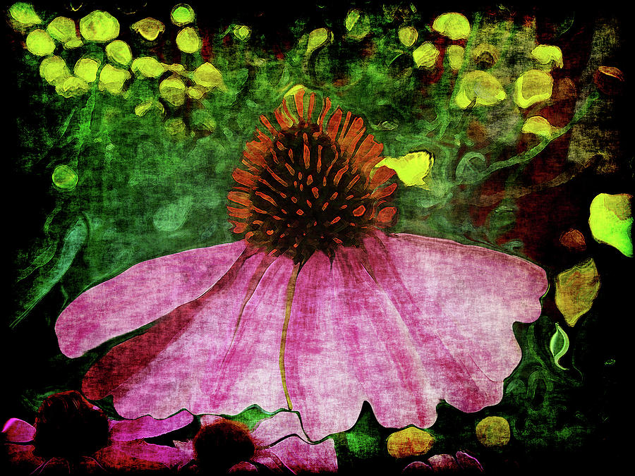 My Garden 2 Abstract Grunge Photograph by Ernest Echols