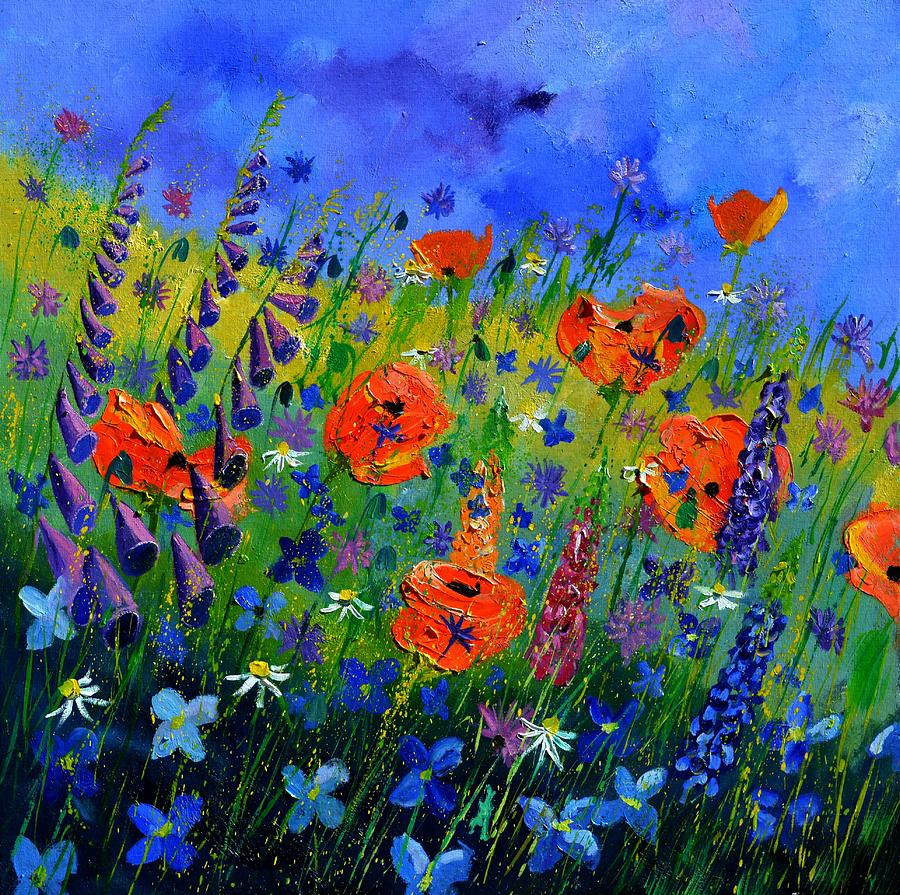Flower Painting - My Garden 88512 by Pol Ledent