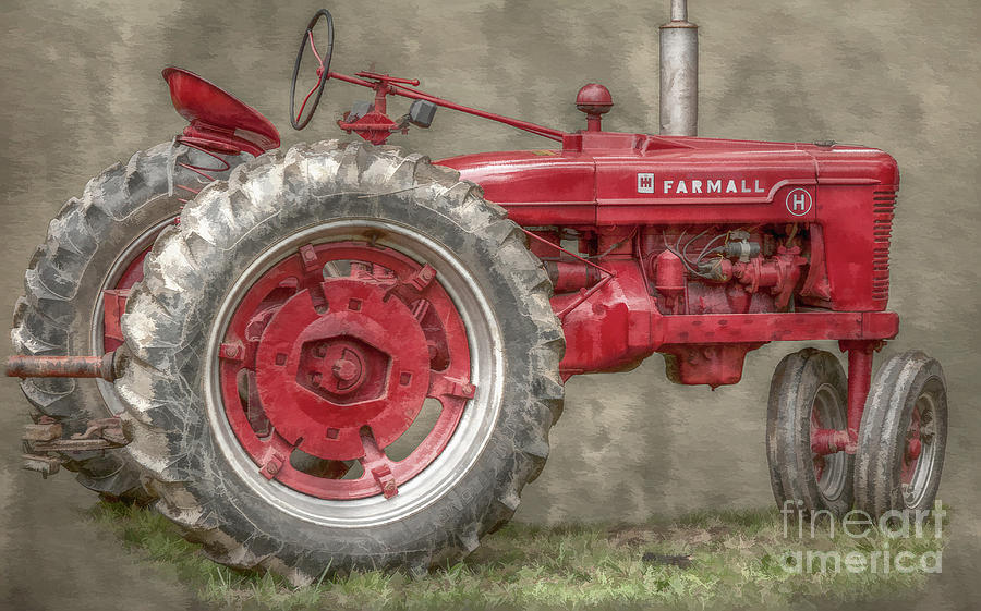 Farm Digital Art - My Grandfathers Tractor by Randy Steele