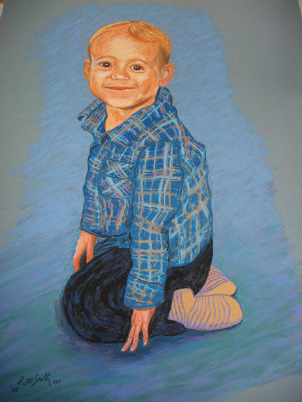 my Grandson Aidan Pastel by Rae  Smith PSC