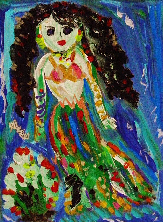 My Gypsy Mermaid Painting by Mary Carol Williams