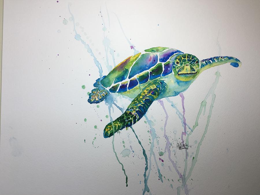 Dee Ann's Turtle Painting by Jeff Kleck - Fine Art America