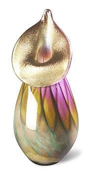 Vase Glass Art - My Hearts Desire by Jeanine Pesek Vase Glass Art - My Hearts Desire by Jeanine Pesek