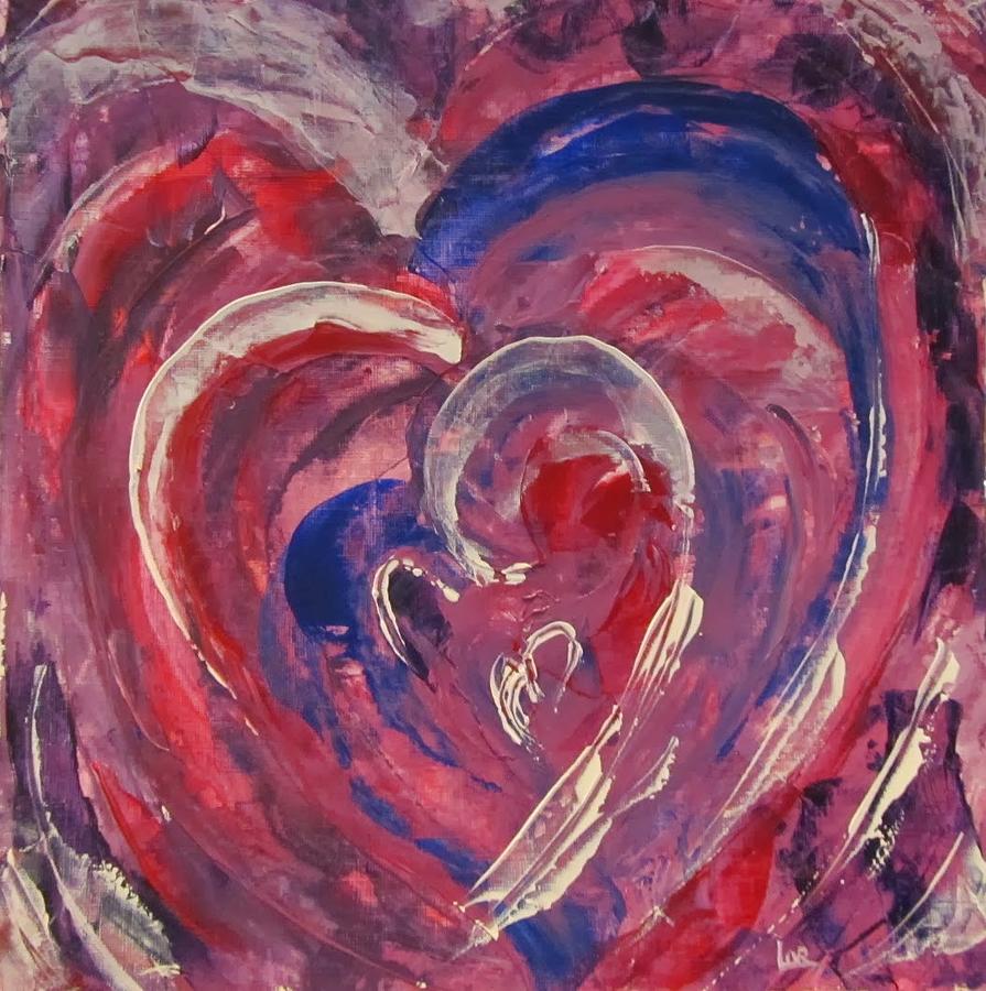 My Hearts In A Whirl Painting by Lorraine Centrella