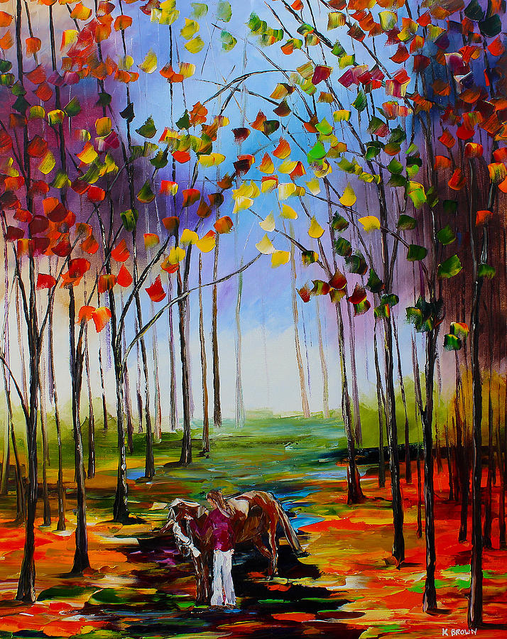 Landscape Painting - My Horse by Kevin Brown