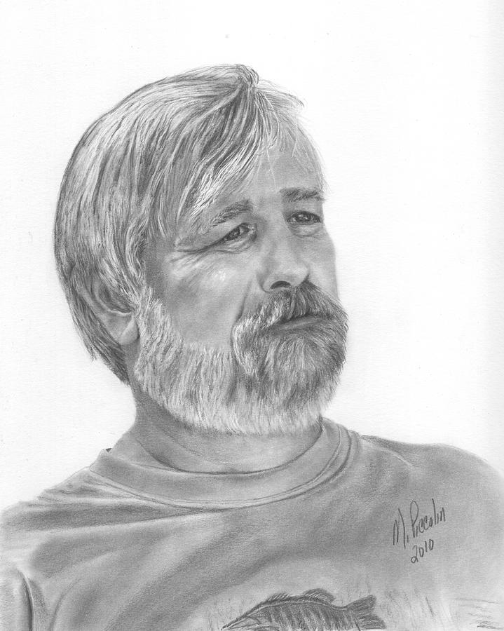 Man Drawing - My Husband by Marlene Piccolin Man Drawing - My Husband by Marlene Piccolin