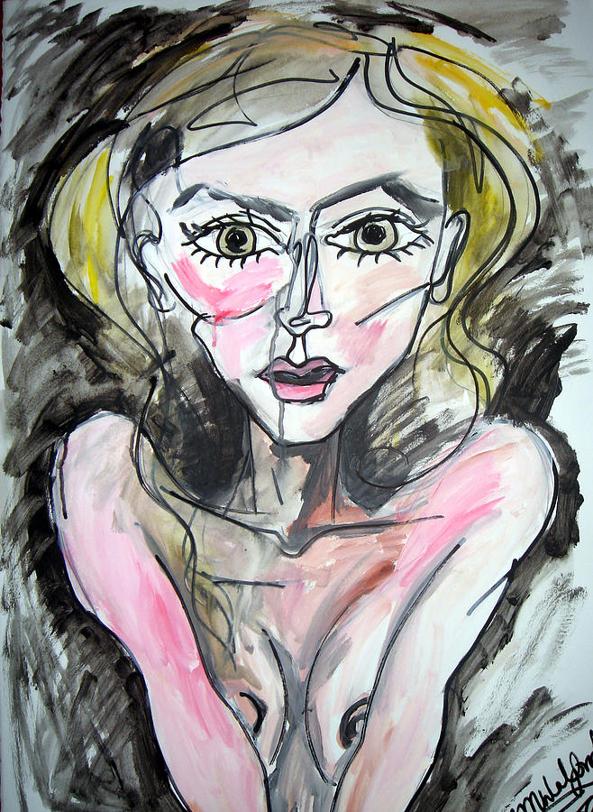 Woman Painting - My Last Stand by Jenni Walford Woman Painting - My Last Stand by Jenni Walford