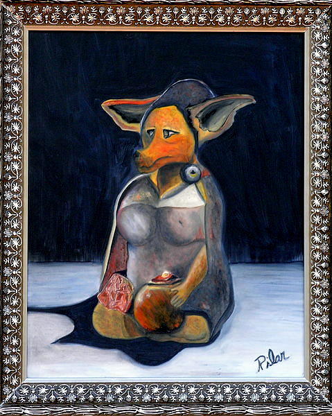 Dog Painting - My Life as a Dog by Pilar  Martinez-Byrne