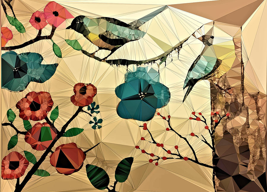 Cool Digital Art - My little Birds by Raul Ugarte