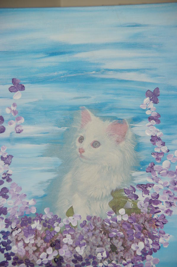 My little cat Painting by Sima Amid Wewetzer