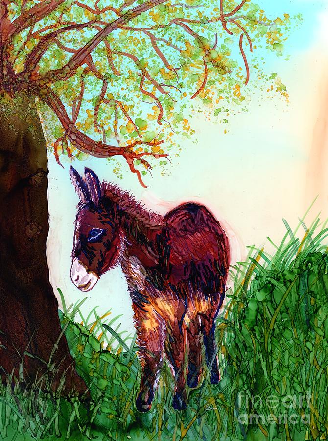 My Little Donkey Painting by Eunice Warfel
