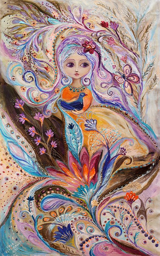 My little fairy Olivia Painting by Elena Kotliarker