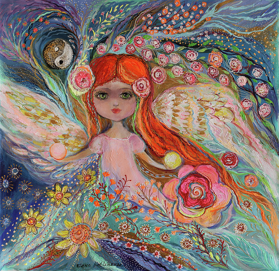  My little fairy Yang Painting by Elena Kotliarker