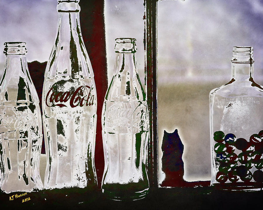 Bottle Photograph - My Lost Marbles by Arne Hansen