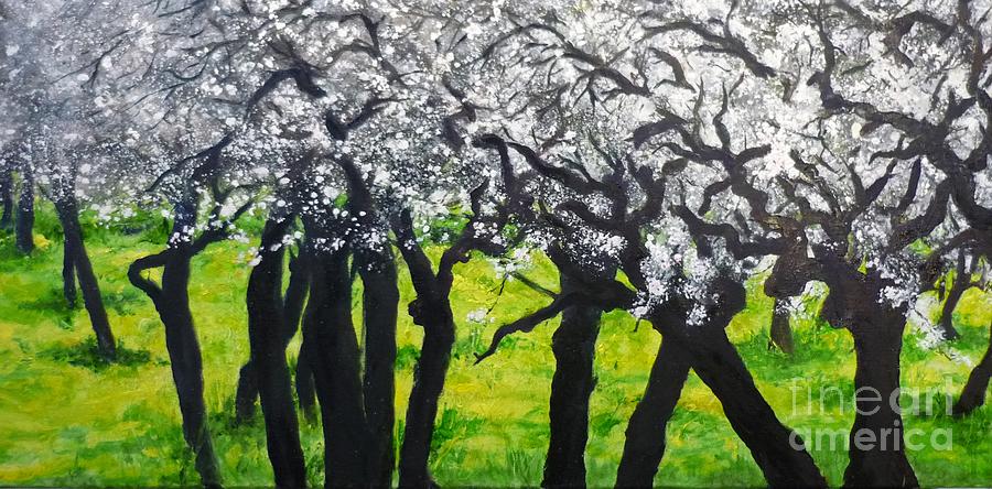 My Love of Trees II Painting by Lizzy Forrester