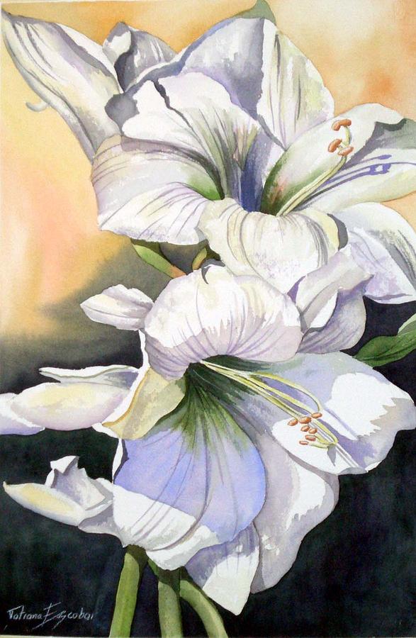 Flower Painting - My love by Tatiana Escobar