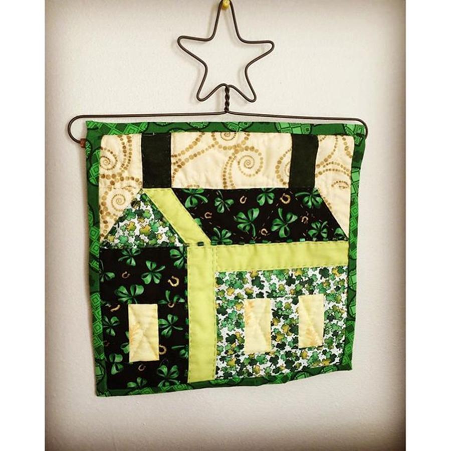 Quilts Photograph - My Lucky House March Wall Hanging by Melissa Abbott