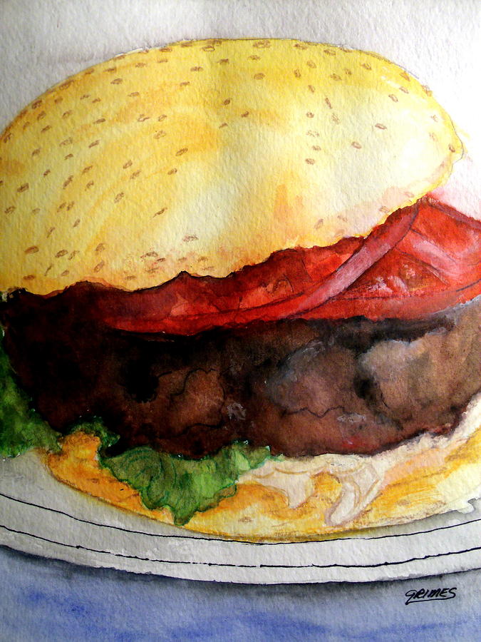 My Lunch Painting by Carol Grimes