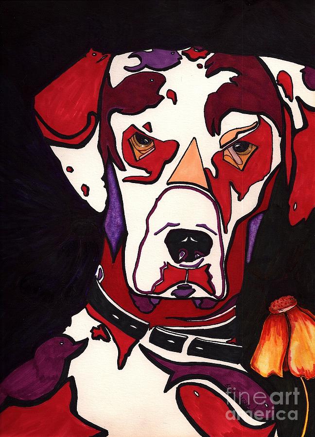 Dog Painting - My MANCHAS  by Suzi Gessert