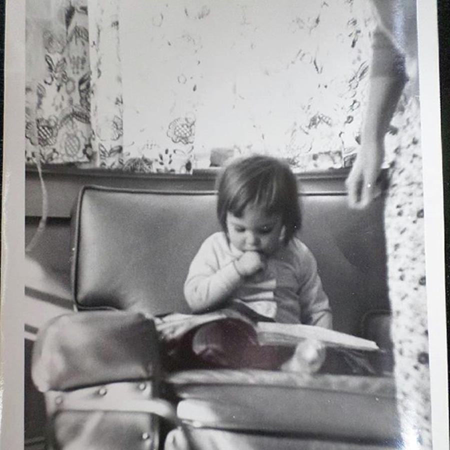 My Mom Taught Me To Read Books On My Photograph by Stephanie Piaquadio