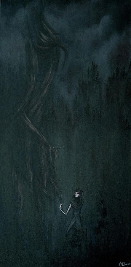 Dark Painting - My Monster by Camille Singer