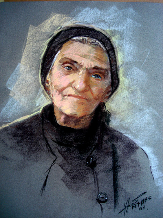My Mother Pastel by Ylli Haruni
