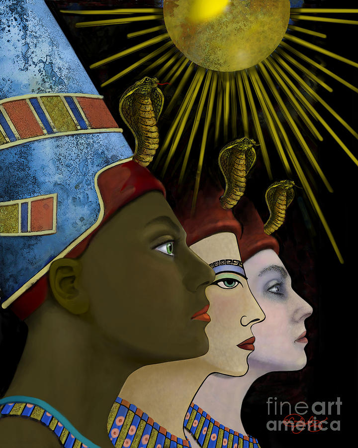 My Name is Nefertiti. My Name Digital Art by Carol Jacobs