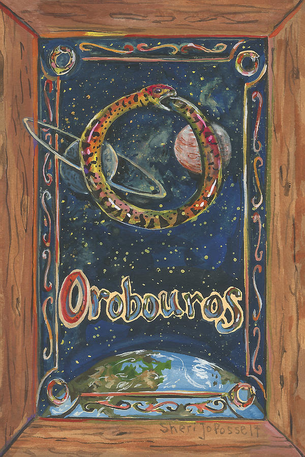 My Orobouros Painting by Sheri Jo Posselt