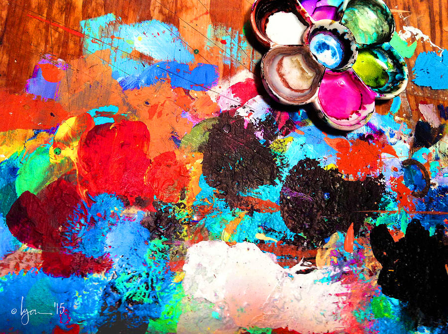 My Palette Painting by Angela Treat Lyon