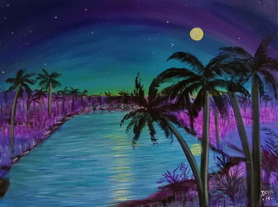 Landscape Painting - My Paradise by Deyanira Harris
