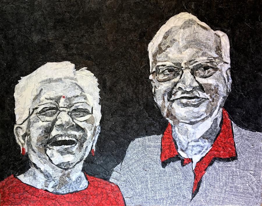 My Parents Painting by Mihira Karra