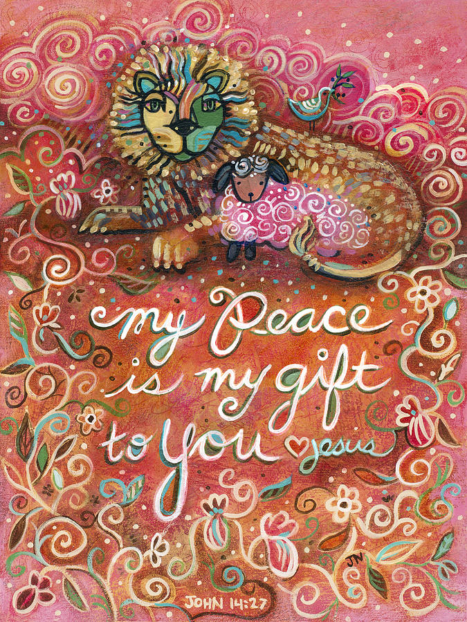 Peace Painting - My Peace is My Gift by Jen Norton