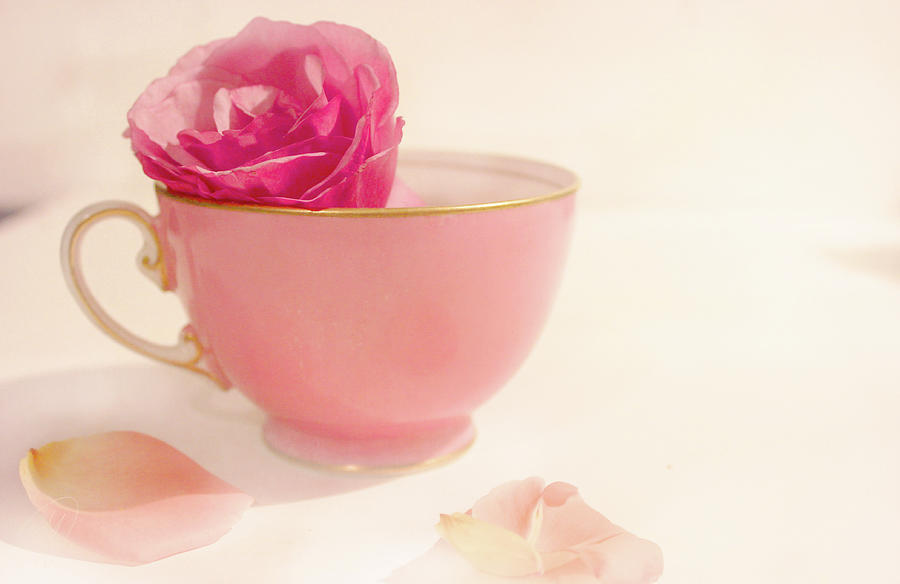 Tea Digital Art - My Pink Teacup by Margaret Hormann Bfa