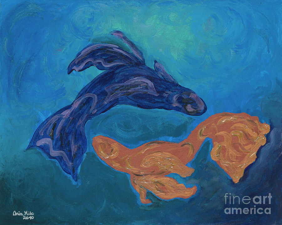 My Pisces  Painting by Ania M Milo