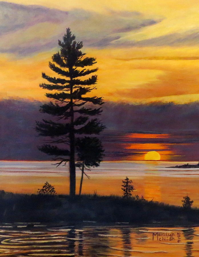 Sunset Painting - My Place by Marilyn McNish