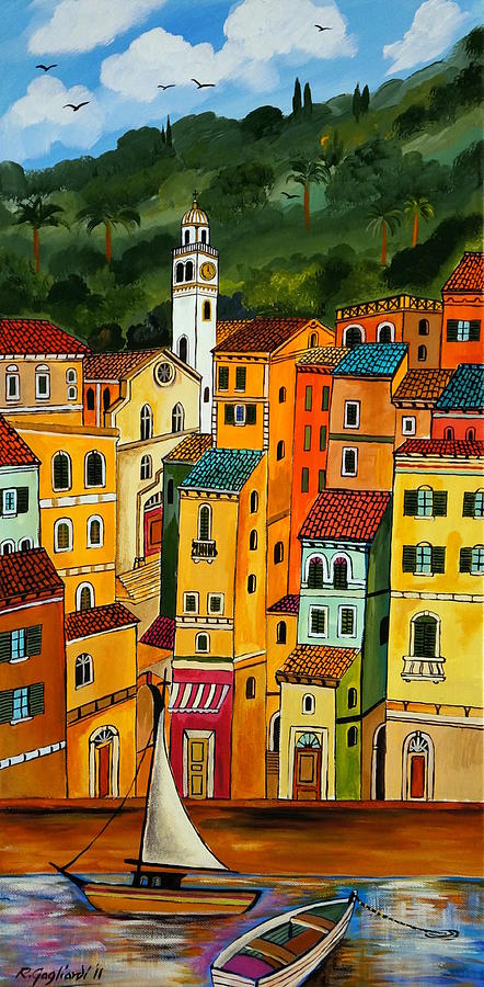 My Portofino Painting by Roberto Gagliardi