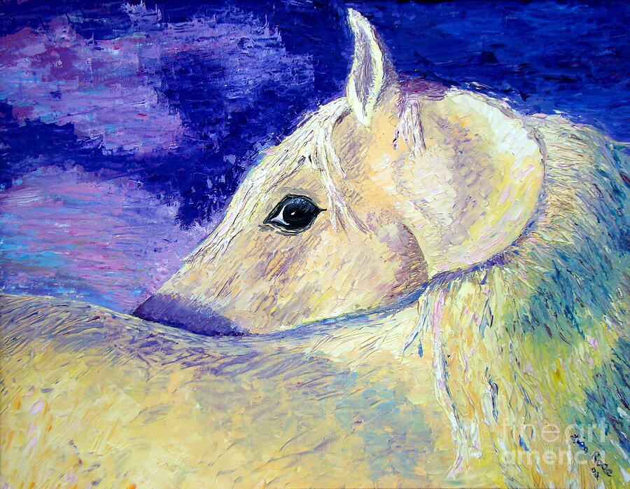Horse Painting - My Promus by Lisa Rose Musselwhite