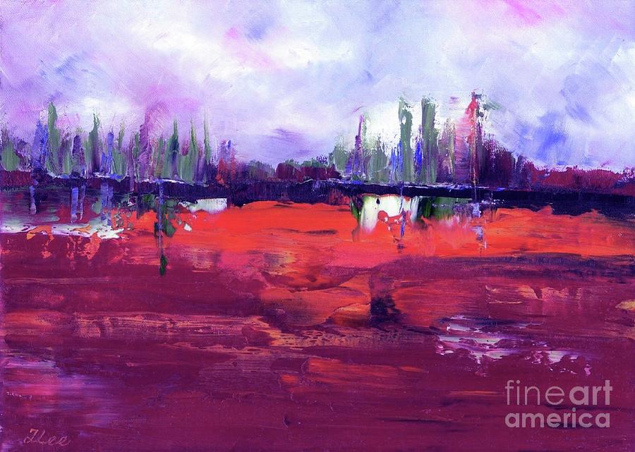 My Purple Sky Painting by Tracey Lee Cassin