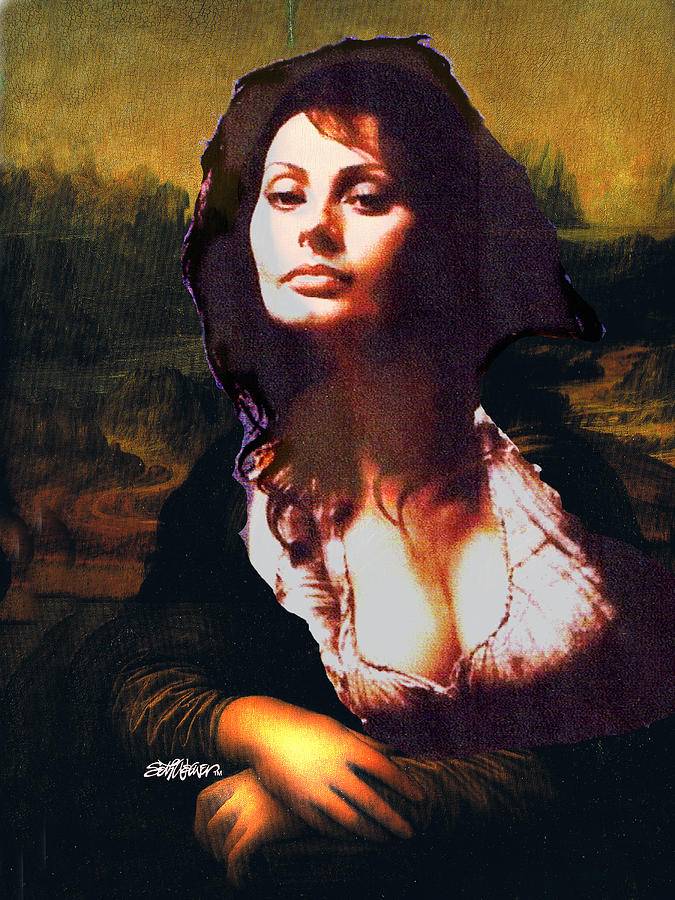 Sophia Loren Digital Art - My Real Mona Lisa by Seth Weaver