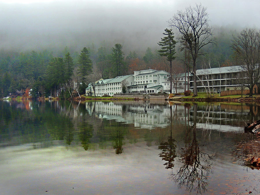 My Reflection on Lake Morey Resort Photograph by Nancy Griswold